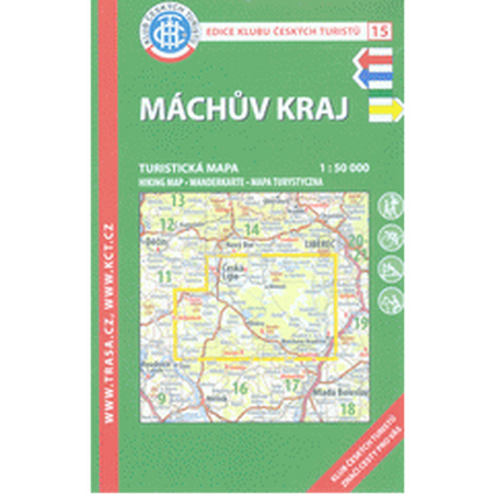 Máchův kraj /KČT 15 1:50T Turistická mapa