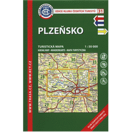 KČT 31 Plzeňsko 1:50 000/turistická mapa