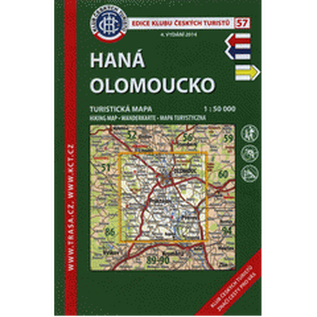 Haná Olomoucko /KČT 57 1:50T Turistická mapa