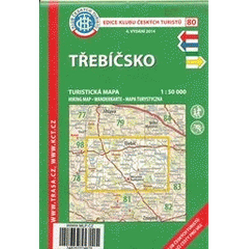Třebíčsko /KČT 80 1:50T Turistická mapa