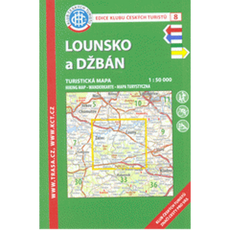 KČT  8 Lounsko a Džbán 1:50 000/turistická mapa