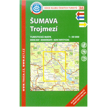 Šumava-Trojmezí 1:50T/KČT 66  turistická mapa