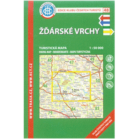 Žďárské vrchy 1:50 000/KČT 48 Turistická mapa