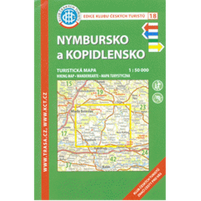 Nymbursko a Kopidlnsko /KČT 18 1:50T Turistická mapa