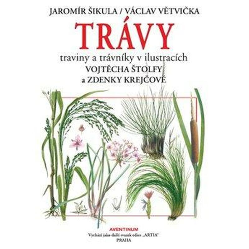 Trávy, traviny a trávníky v ilustracích Vojtěcha Štolfy a Zdenky Krejčové