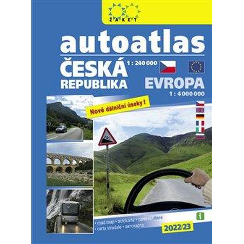 Autoatlas ČR + Evropa 1:240 000 (2022/23)