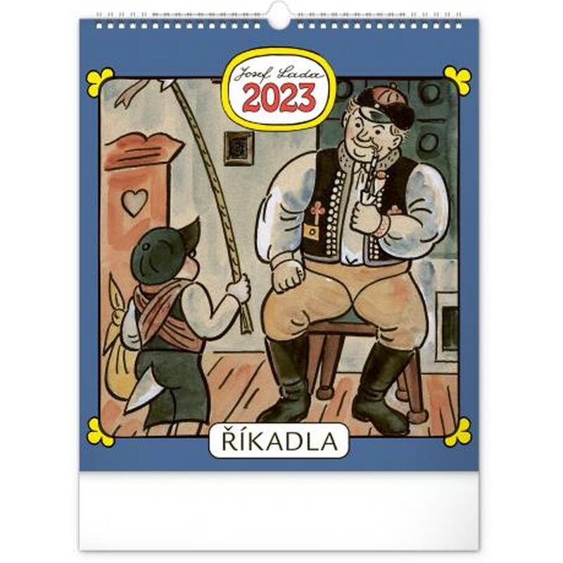 Kalendář 2023 nástěnný: Josef Lada - Říkadla, 30 × 34 cm