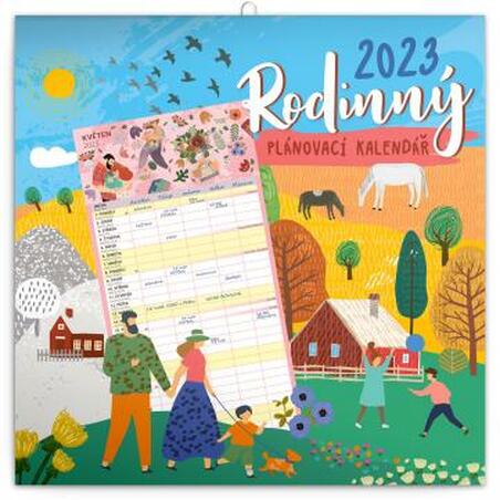 Kalendář 2023 Rodinný plánovací, 30 × 30 cm