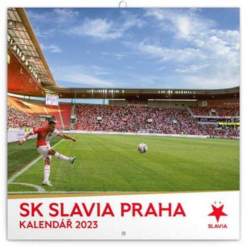 Kalendář 2023 poznámkový: SK Slavia Praha, 30 × 30 cm