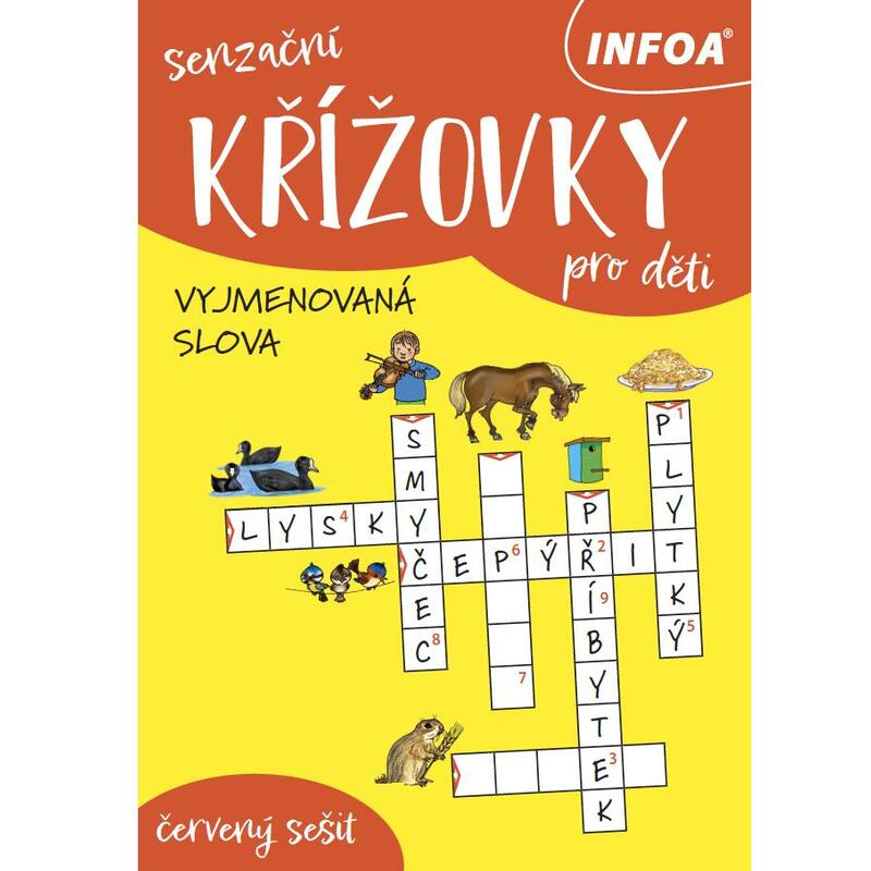 Senzační křížovky pro děti - červený sešit: Vyjmenovaná slova