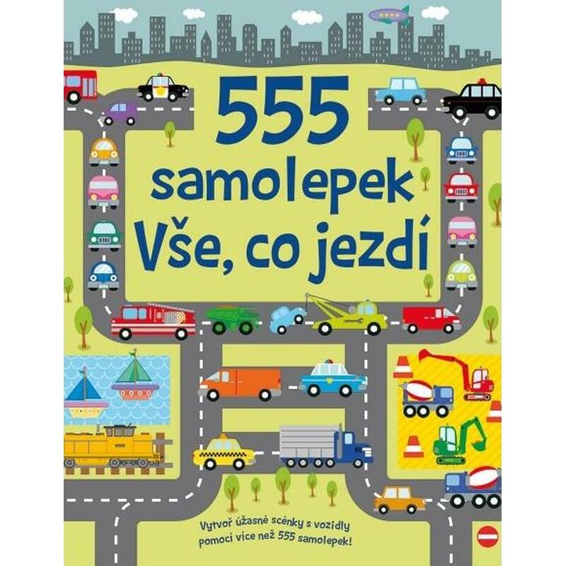 555 samolepek - Vše, co jezdí