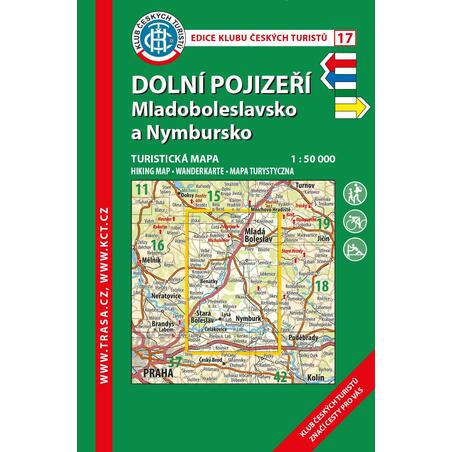 KČT 17 Dolní Pojizeří, Mladoboleslavsko / turistická mapa