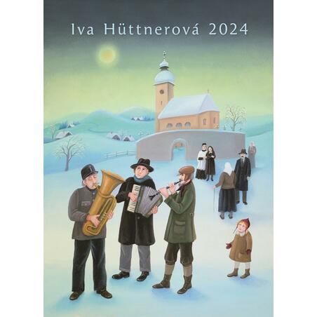 Kalendář Iva Hüttnerová 2024 / nástěnný