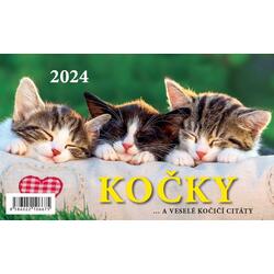 Kalendář 2024 Kočky, stolní