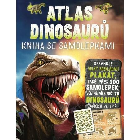 Atlas dinosaurů - Kniha se samolepkami