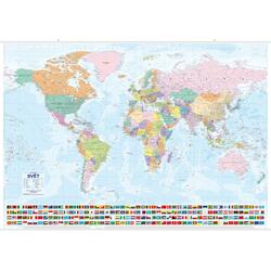 Svět - nástěnná mapa Státy a území, 1:21 000 000