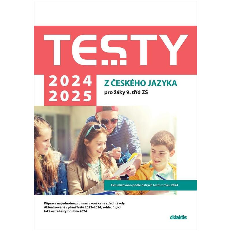 Testy 2024-2025 z českého jazyka pro žáky 9. tříd ZŠ