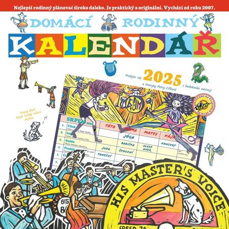 Domácí rodinný kalendář 2025