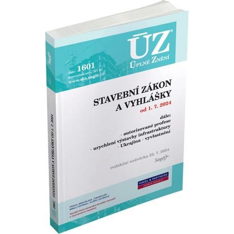 ÚZ 1601 Nový stavební zákon a vyhlášky 2024, rejstřík k zákonu