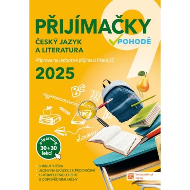 Přijímačky 9 Český jazyk a literatura + E-learning 2025