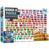 Kniha a puzzle Vlajky celého světa