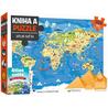 Kniha a puzzle Atlas světa