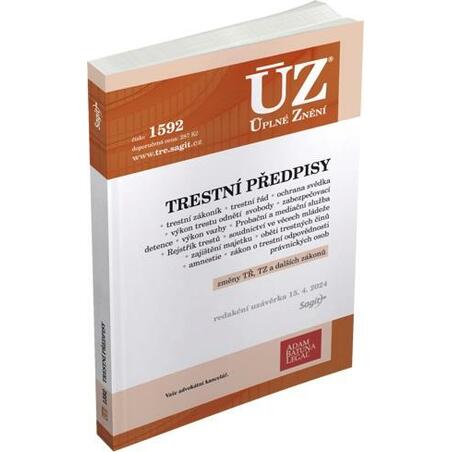 ÚZ 1592 Trestní předpisy