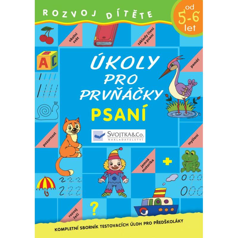 Úkoly pro prvňáčky - Psaní od 5-6 let