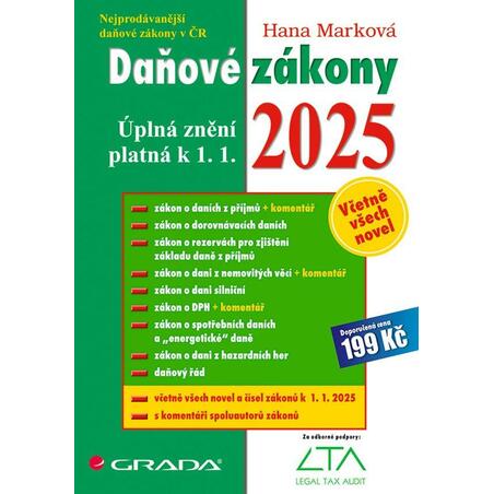 Daňové zákony 2025 - Úplná znění k 1. 1. 2025