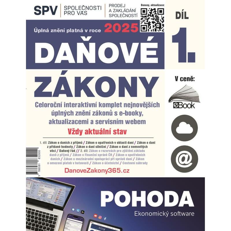 Daňové zákony 2025 (Díl 1.)