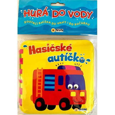 Hurá do vody Hasičské autíčko - Kousací nížka do vany i do kočárku