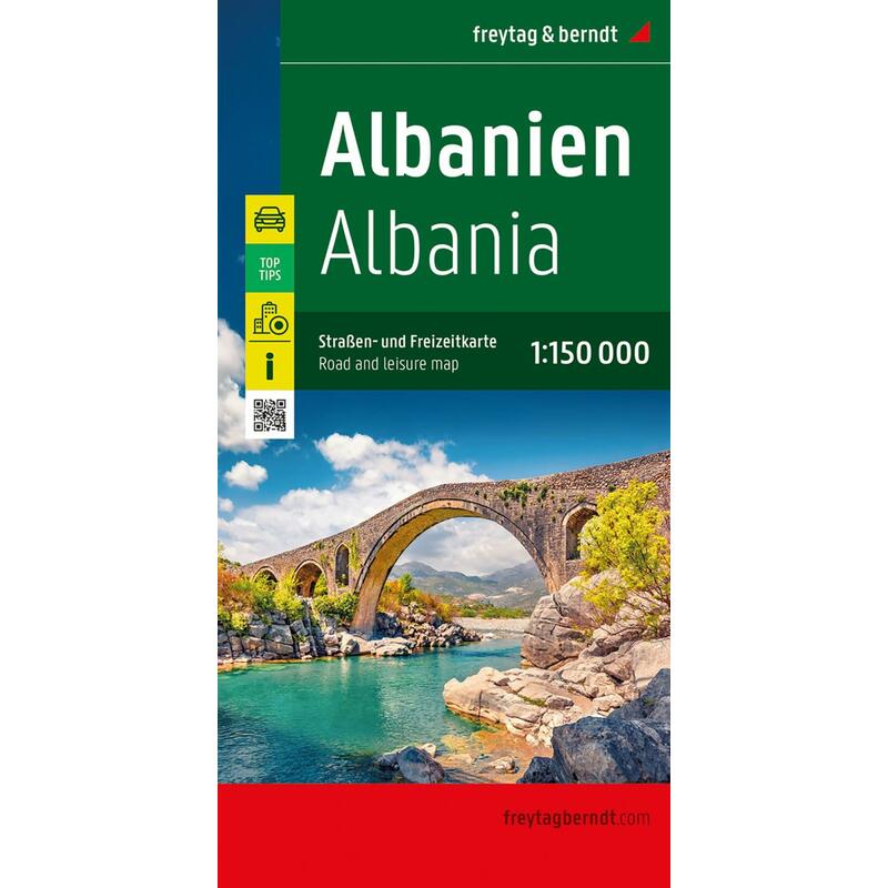 Albánie 1:150 000 / automapa a a rekreační mapa