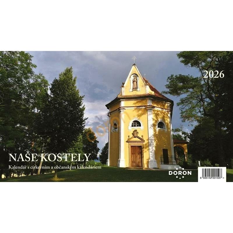 Kalendář stolní 2026 - Naše kostely