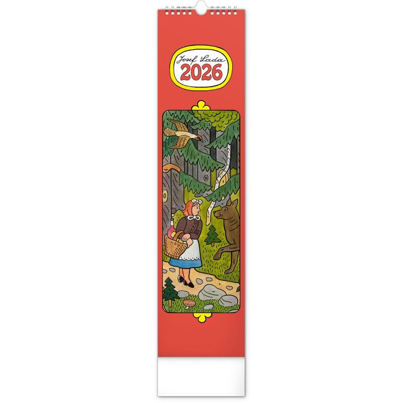 Kalendář 2026 nástěnný: Josef Lada, 12 x 48 cm