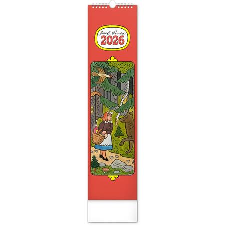 Kalendář 2026 nástěnný: Josef Lada, 12 x 48 cm