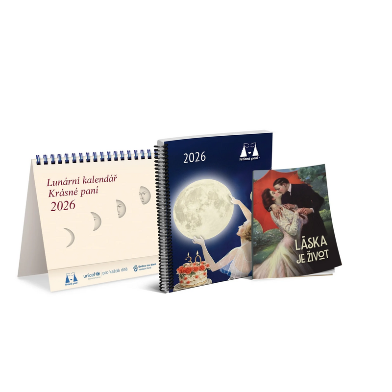 Lunární kalendář Krásné paní s publikací 2026