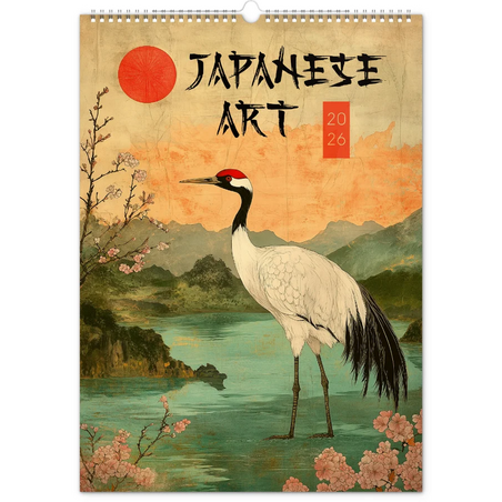 Nástěnný kalendář Vintage plakáty – japonské umění 2026
