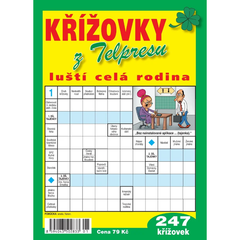 Křížovky z Telpresu luští celá rodina - 247 křížovek 2/2025