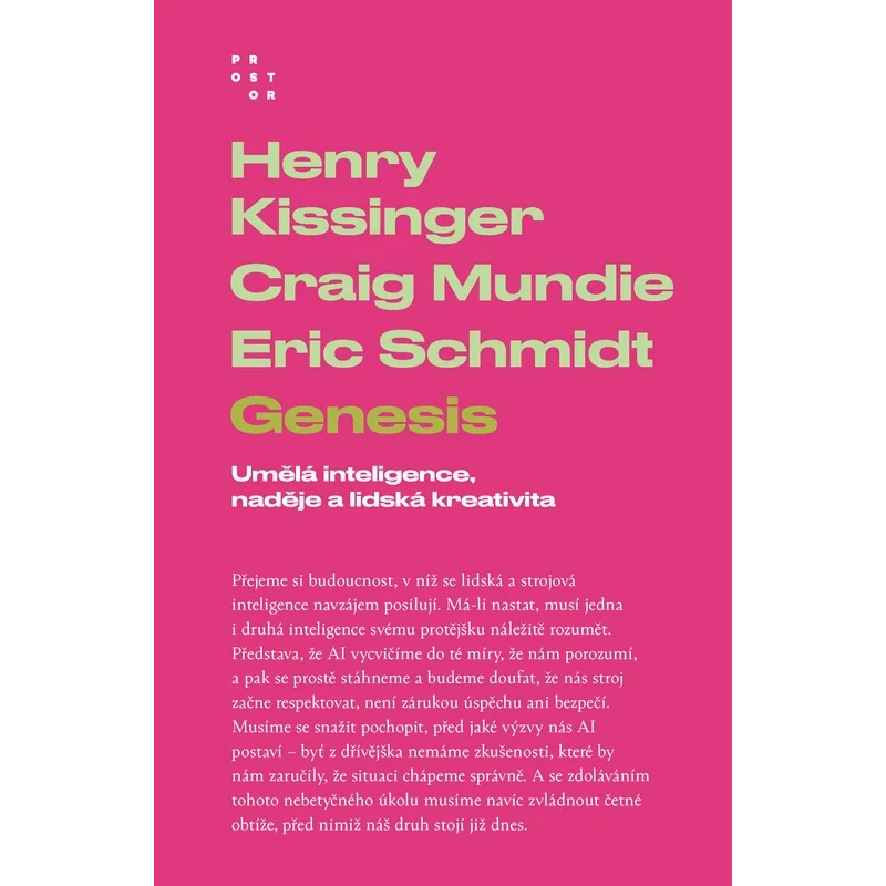 Genesis: Umělá inteligence, naděje a lidská kreativita