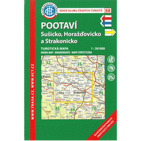 Pootaví,Sušicko,Horažďovicko /KČT 68 1:50T Turistická mapa