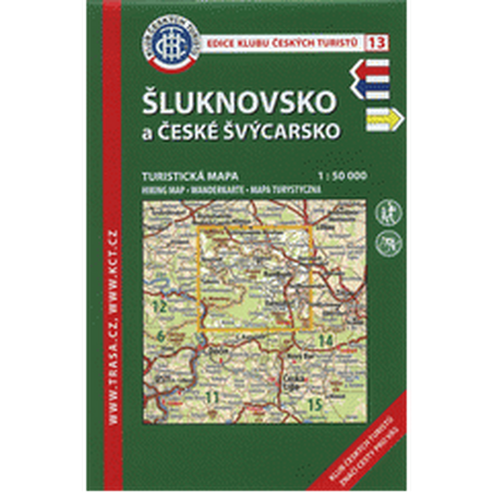 KČT 13 Šluknovsko a České Švýcarsko 1:50 000/turistická mapa