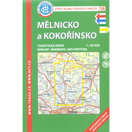 Mělnicko a Kokořínsko /KČT 16 1:50T Turistická mapa